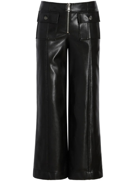  Cinq A Sept Azure Faux-leather Trousers - Black 