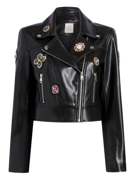  Cinq A Sept Baroque Patches Genevieve Jacket - Black 