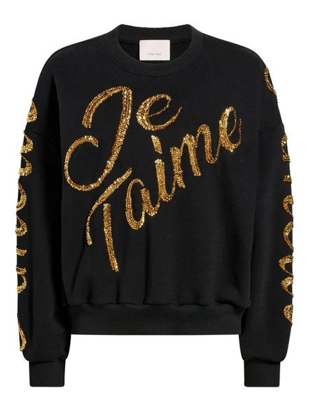  Cinq A Sept Brandy Loveletter Sweatshirt - Black 