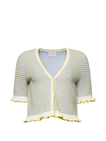  Cinq A Sept Clem Ruffled Cardigan - Blue 