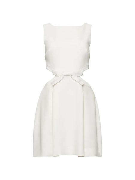  Cinq A Sept Cutout Bow Mini Dress - White 