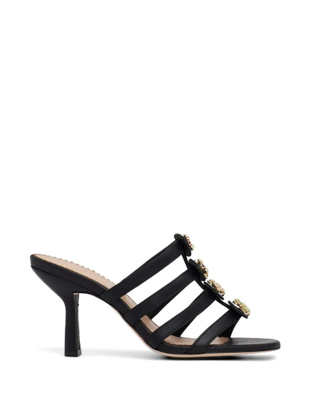  Cinq A Sept Embellished Heeled Sandals - Black 