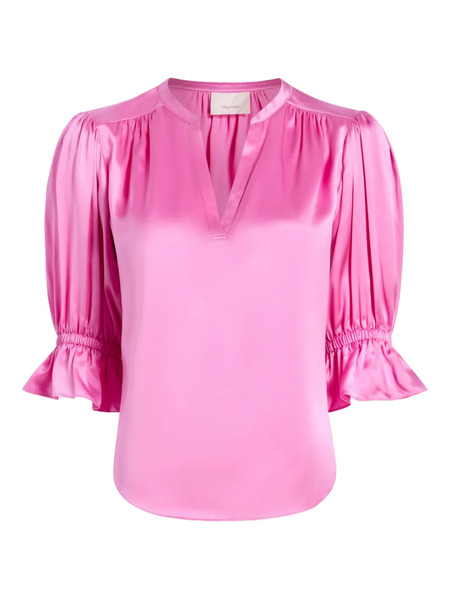  Cinq A Sept Fiona V-neck Blouse - Pink 