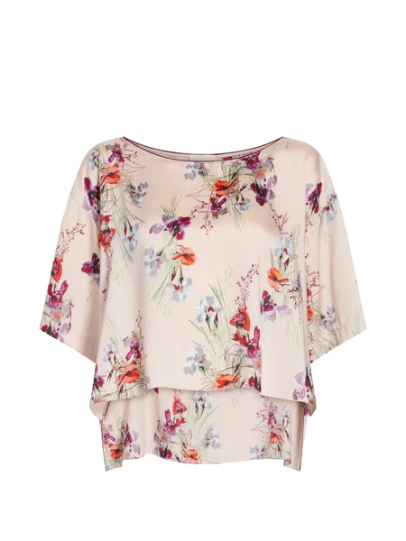  Cinq A Sept Floral Print Layered Blouse - Neutrals 