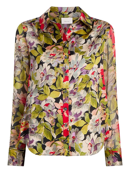  Cinq A Sept Floral-print Shirt - Green 