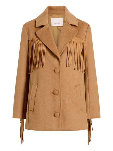  Cinq A Sept Fringe-detail Button Coat - Brown 