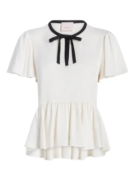  Cinq A Sept Heloise Ruffled Tie Top - White 