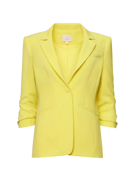  Cinq A Sept Khloe Crepe Blazer - Yellow 