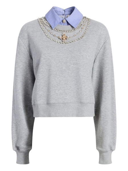  Cinq A Sept Lavina Striped Sweatshirt - Grey 