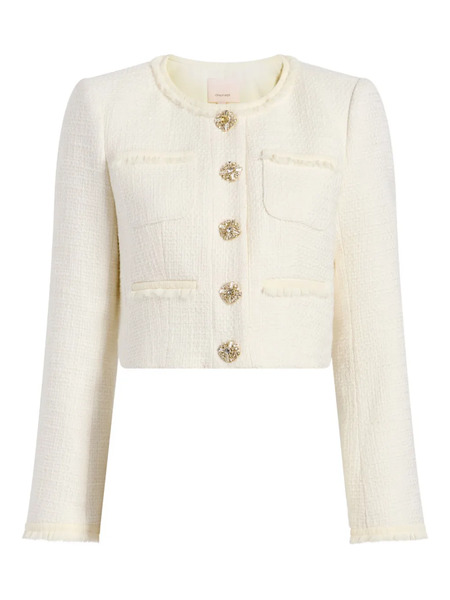  Cinq A Sept Linda Tweed Jacket - Neutrals 