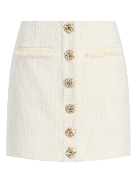  Cinq A Sept Linda Tweed Skirt - White 