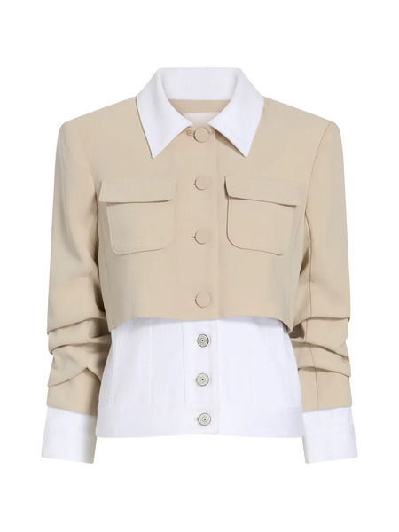  Cinq A Sept Lorraine Collared Pocket Jacket - Neutrals 