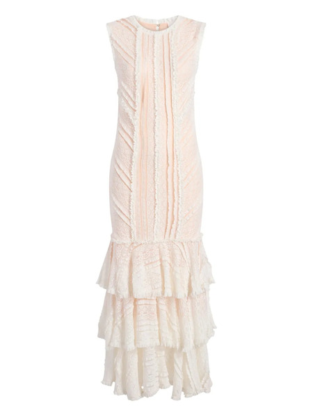  Cinq A Sept Maceio Ruffled Maxi Dress - Neutrals 