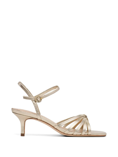  Cinq A Sept Malia Metallic Heeled Sandals - Gold 