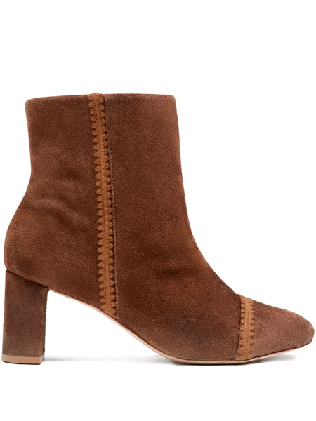  Cinq A Sept 70mm Peyton Suede Boots - Brown 