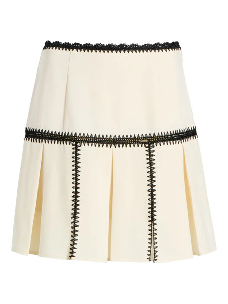  Cinq A Sept Sinclaire Pleated Mini Skirt - Neutrals 