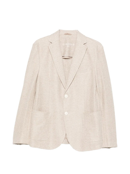 Circolo 1901 Button Linen Jacket - Neutrals 