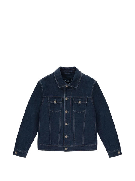  Circolo 1901 Buttoned Denim Jacket - Blue 