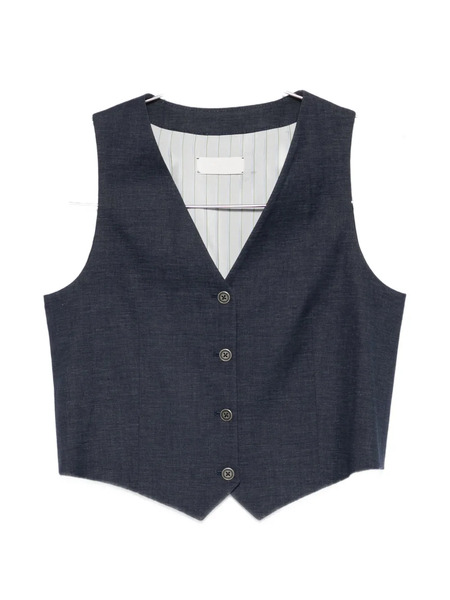  Circolo 1901 Buttoned Waistcoat - Blue 