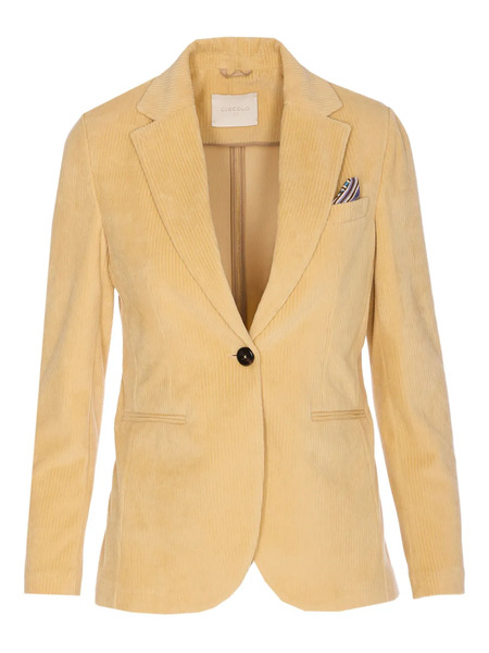  Circolo 1901 Corduroy Single-button Jacket - Yellow 