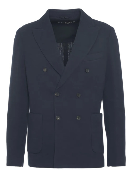  Circolo 1901 Double-breasted Blazer - Blue 