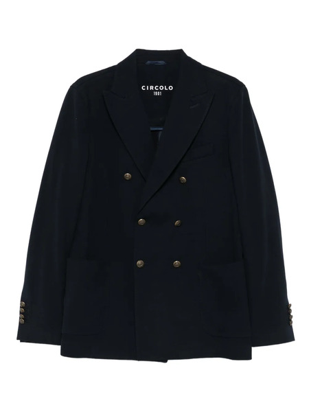  Circolo 1901 Double-breasted Blazer - Blue 