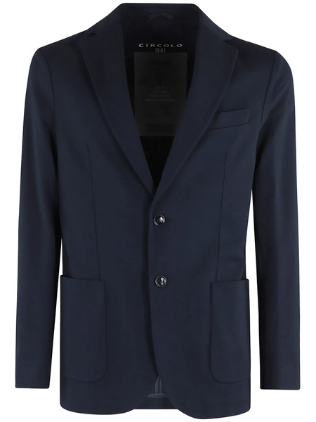  Circolo 1901 Patch Pocket Blazer - Blue 