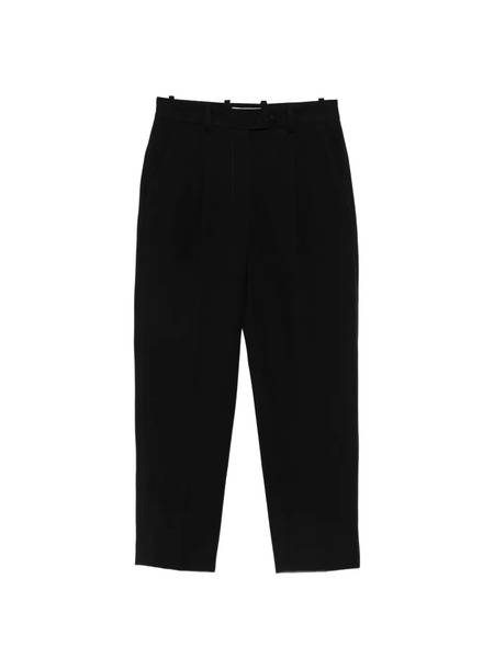  Circolo 1901 Pleated Cropped Trousers - Black 