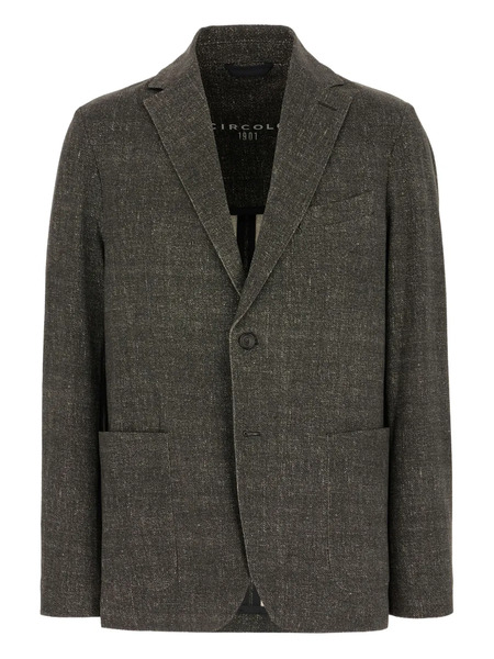  Circolo 1901 Speckled Two-button Jacket - Grey 