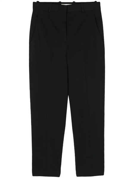  Circolo 1901 Textured Tapered Trousers - Black 