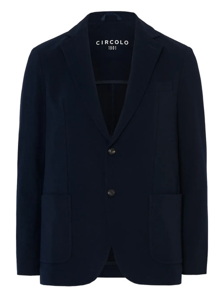  Circolo 1901 Two-buttons Patch-pockets Blazer - Blue 