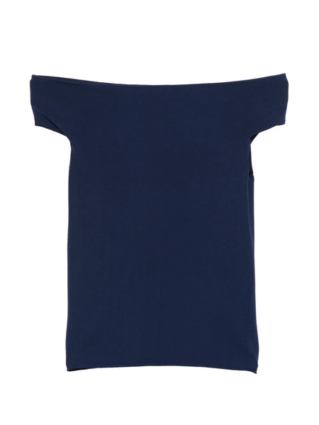  Circus Hotel Boat-neck Top - Blue 
