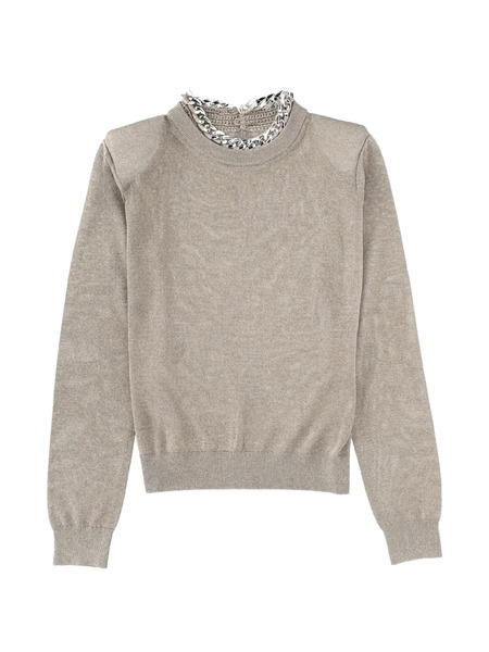  Circus Hotel Chain-detail Sweater - Grey 
