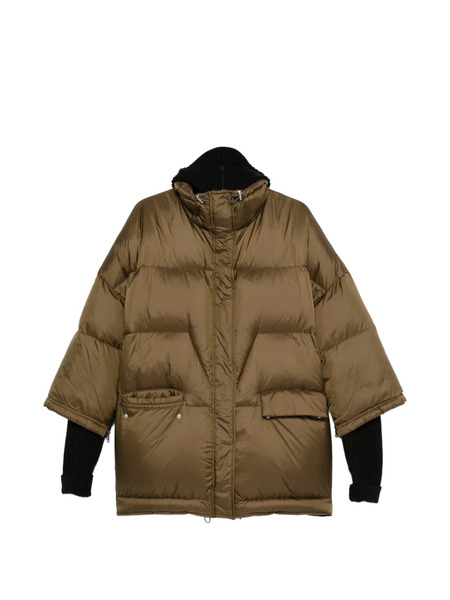  Circus Hotel Pocket Puffer Coat - Brown 