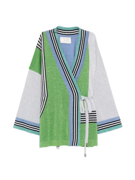  Circus Hotel Striped-detail Jacket - Green 