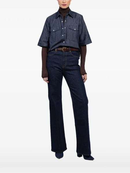  Cissa Safari Buttoned Pocket Shirt - Blue 