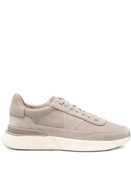  Clarks Craft Pace Leather Sneakers - Grey 