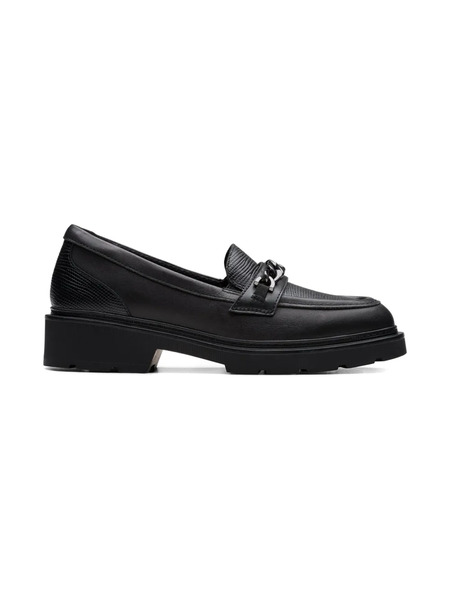  Clarks Kids Chain-embellished Loafers - Black 