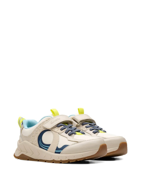  Clarks Kids Selva Hero Touch-strap Sneakers - Neutrals 