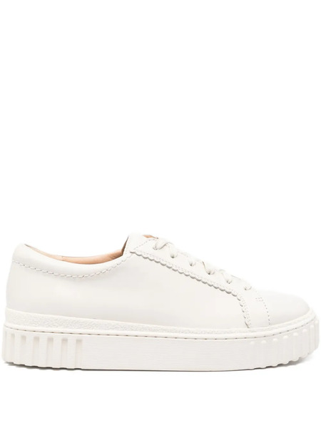  Clarks Mayhill Lace-up Platform Sneakers - White 