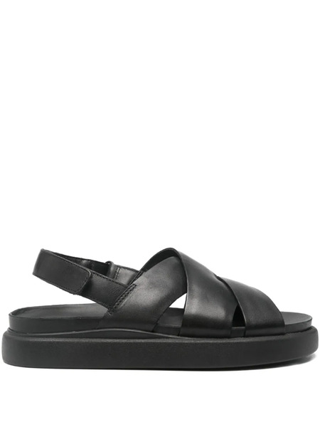  Clarks 25mm Aristella Crossover Slingback Sandals - Black 