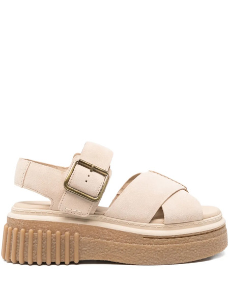  Clarks 50mm Evamar Buckle-fastening Platform Sandals - Neutrals 