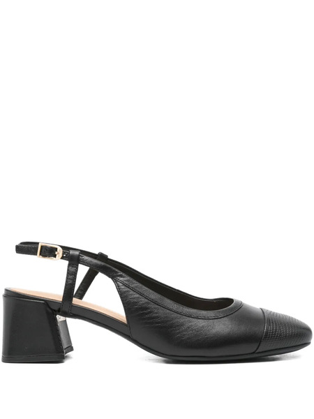  Clarks 45mm Nyta45 Slingback Block-heel Pumps - Black 
