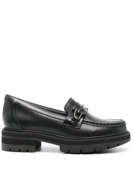  Clarks Orianna Bit Leather Loafers - Black 