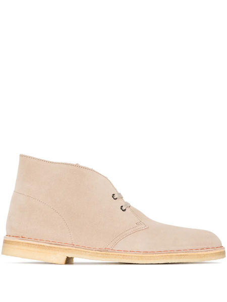  Clarks Originals Suede Ankle Desert Boots - Neutrals 