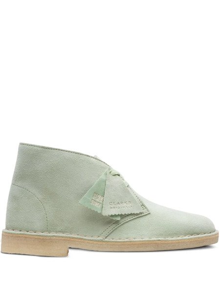  Clarks Originals Suede Desert Boots - Green 