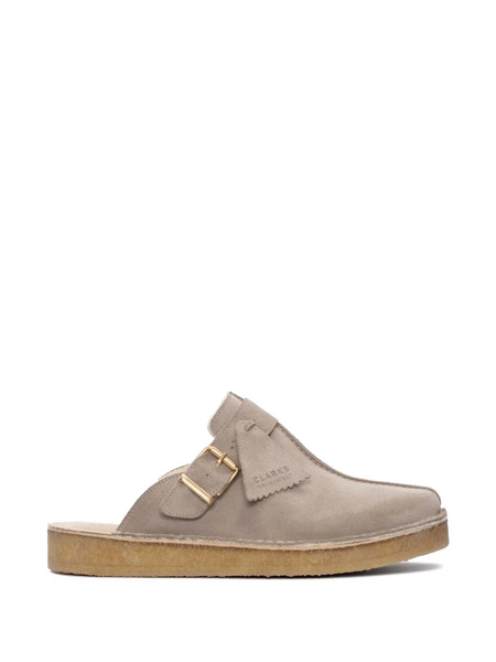  Clarks Originals Trek Calf Suede Flat Mules - Neutrals 