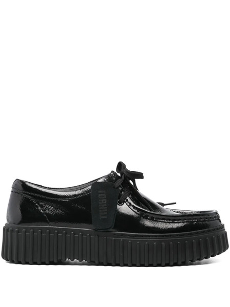  Clarks Torhill Bee Leather Sneakers - Black 