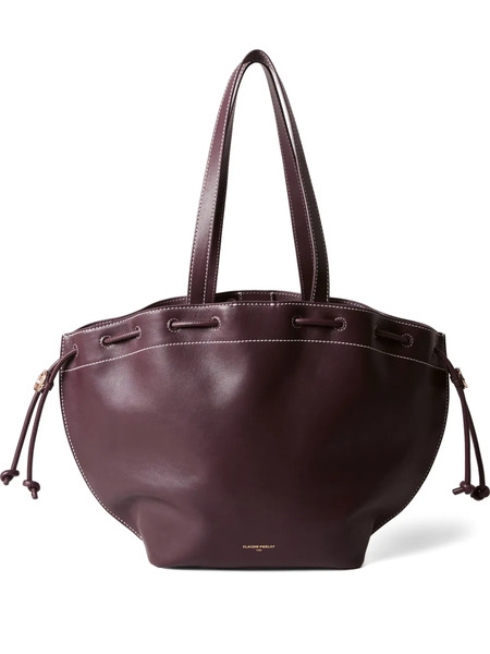  Claudie Pierlot Alban Leather Tote Bag - Red 