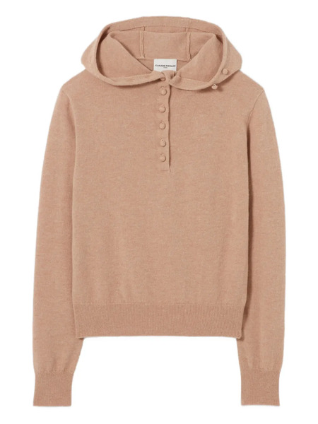  Claudie Pierlot Button-front Hoodie - Neutrals 